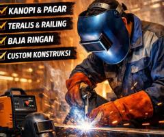Jasa Las Listrik Bagas Payung Sekaki Pekanbaru – Pagar, Kanopi, Teralis