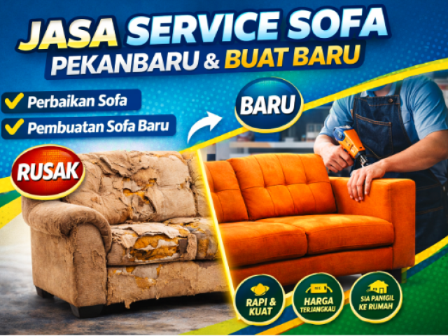 JASA SERVICE SOFA PEKANBARU TERBAIK & MURAH – PANGGILAN KE RUMAH
