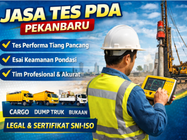 Jasa PDA Test Riau Lengkap | Uji Tiang Pancang Profesional & Akurat
