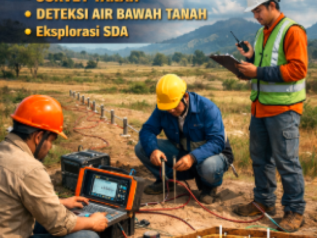 Jasa Geolistrik Tanjungpandan Belitung Profesional | Deteksi Air Tanah Akurat